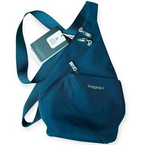Baggallini Mini Sling Bag NWT In Pacific Blue